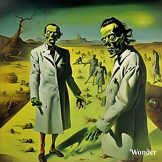 Radioactive zombies, painted by Dali'