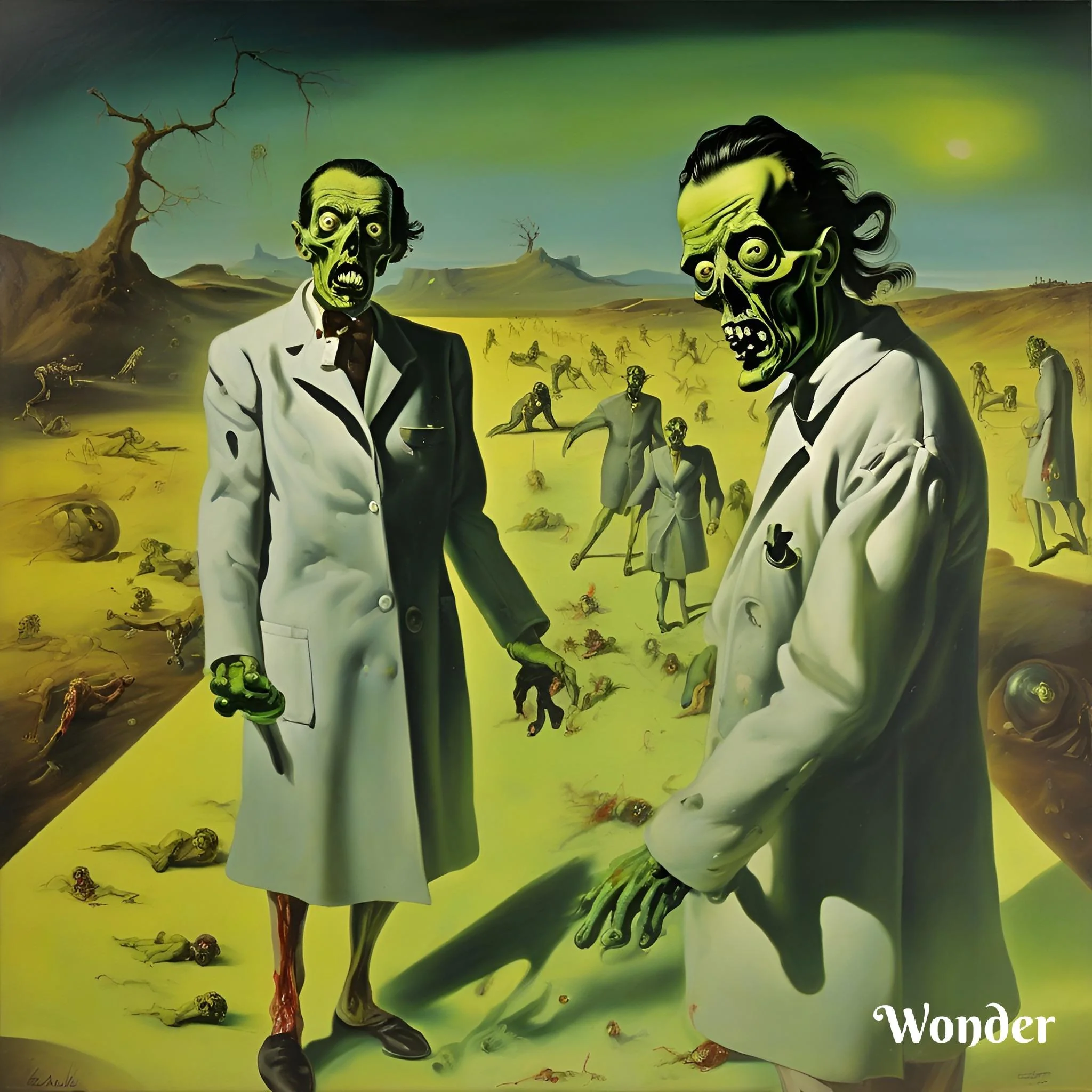 Radioactive zombies, painted by Dali picture 1 of 5