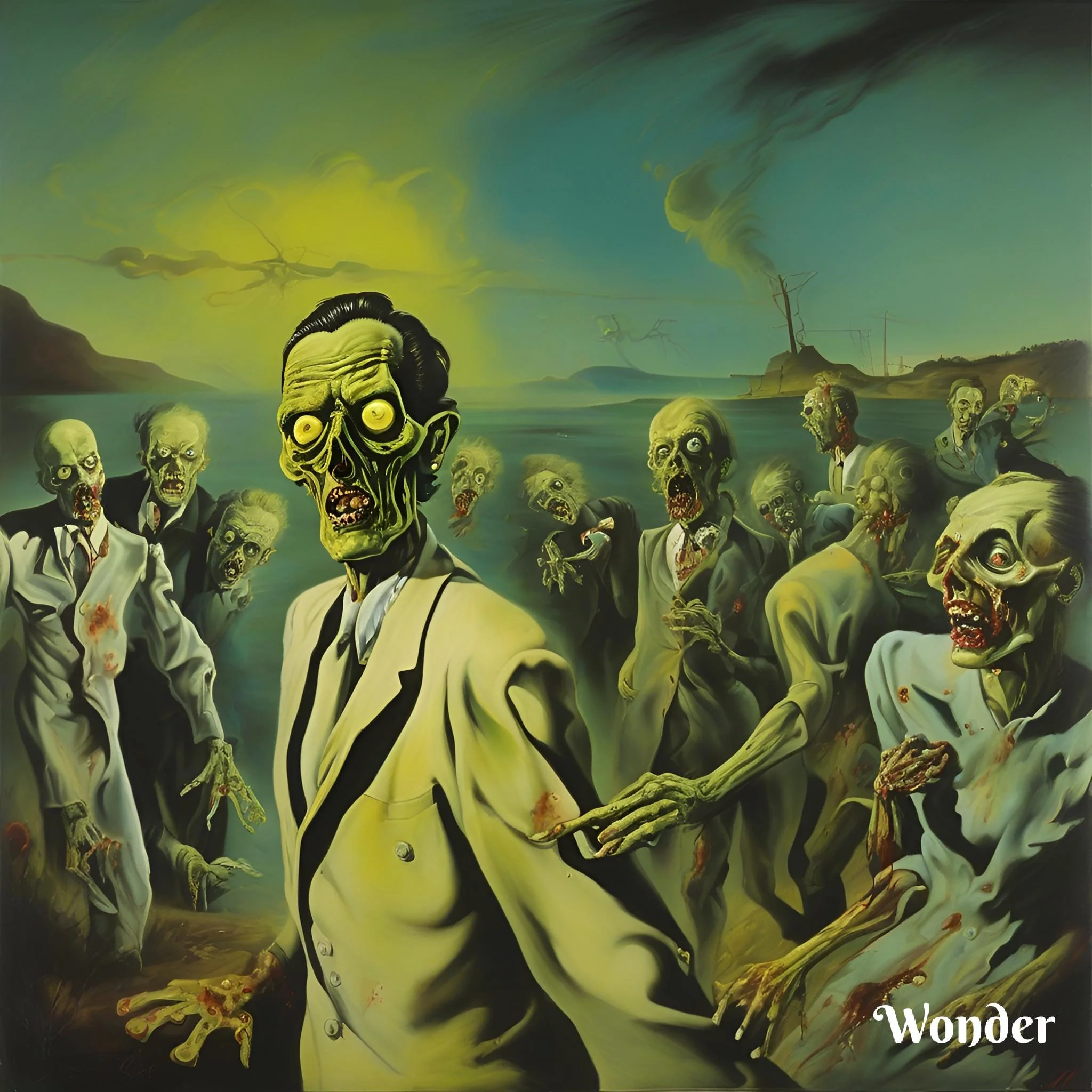 Radioactive zombies, painted by Dali picture 2 of 5