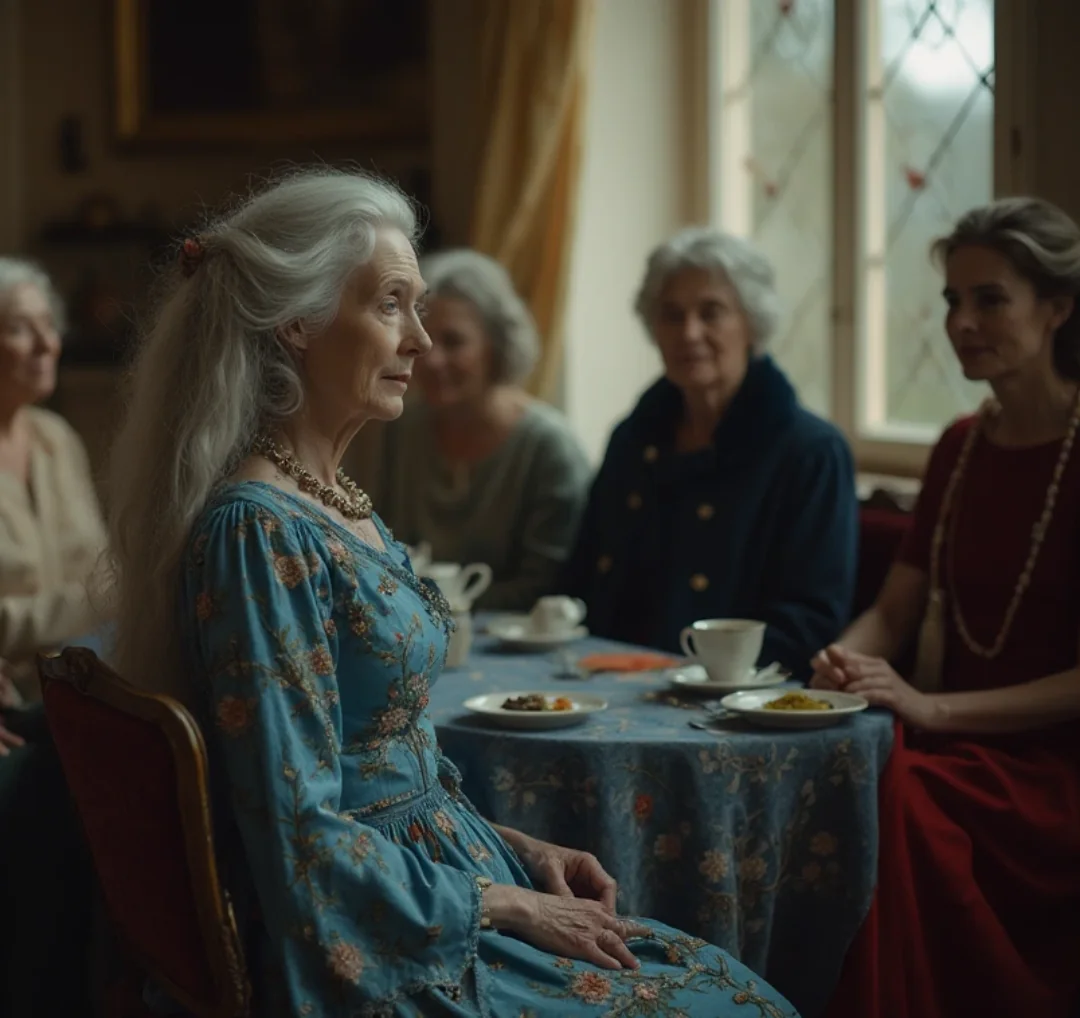 Prof. Jemima meets the church ladies. picture 2 of 3