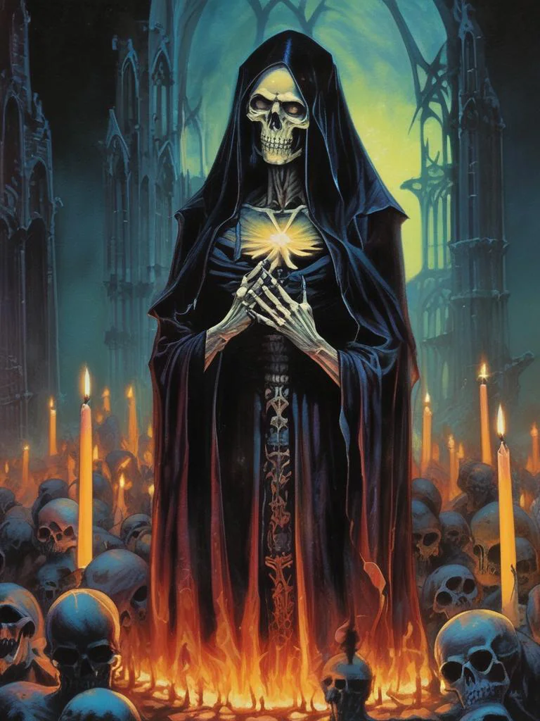 Retro fantasy female necromancer picture 8 of 10