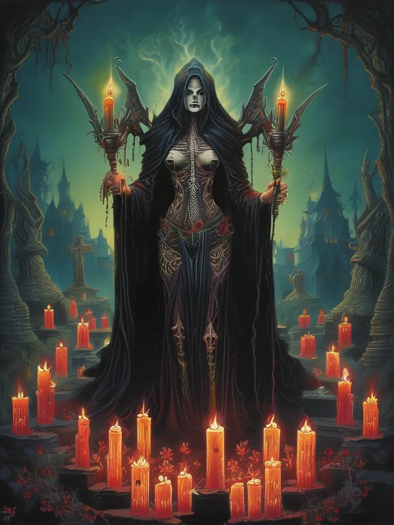 Retro fantasy female necromancer picture 10 of 10