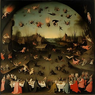 Witches Sabbath by Hieronymous Bosch'