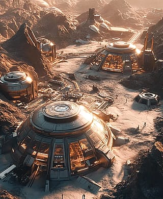 Colony in Distant Planet'