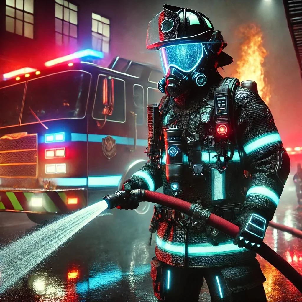 Futuristic firefighter gear picture 2 of 3