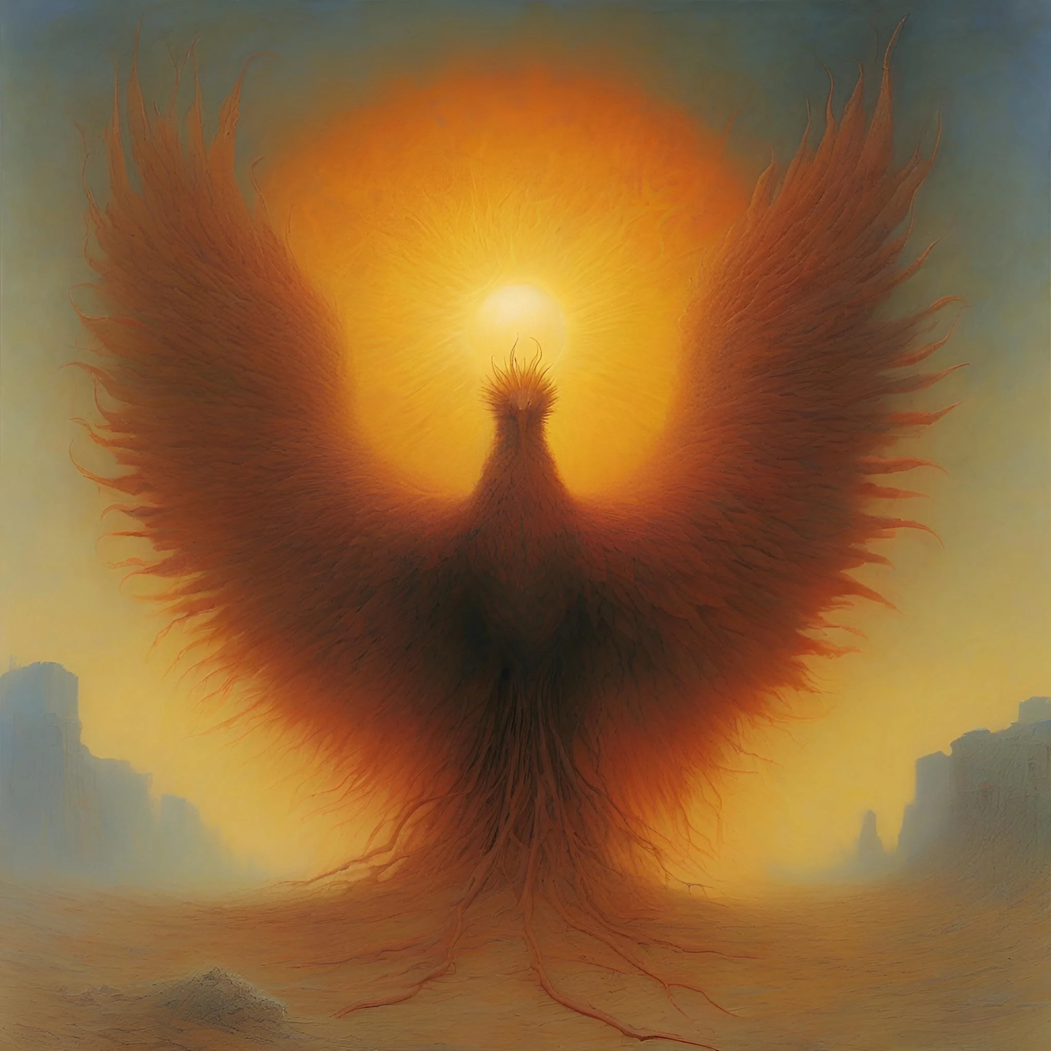 Phoenixes by Beksinski picture 2 of 5