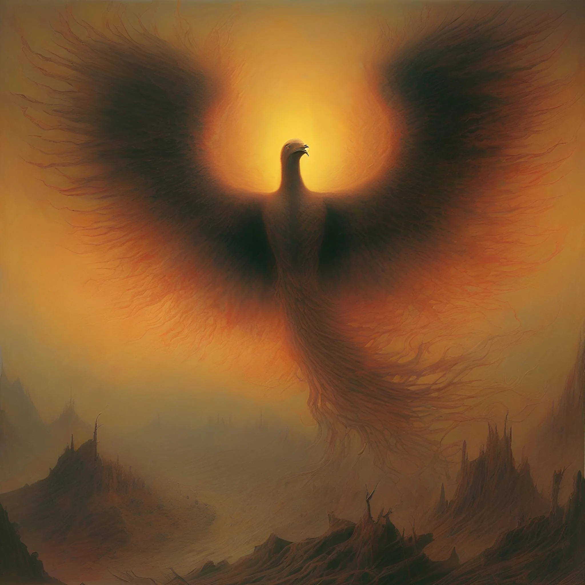 Phoenixes by Beksinski picture 5 of 5