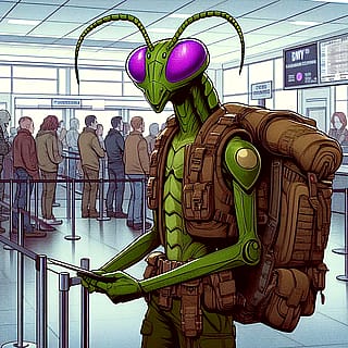 Intergalactic DMV - Comic Style'