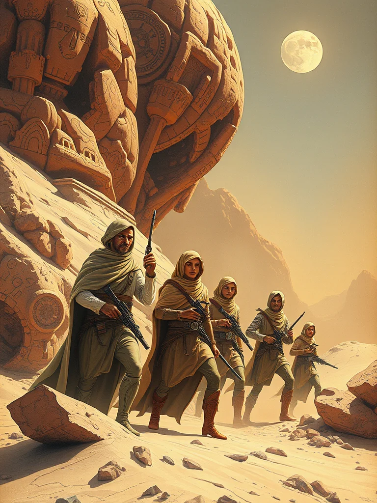 Retro sci-fi loosely inspired by Dune picture 1 of 12