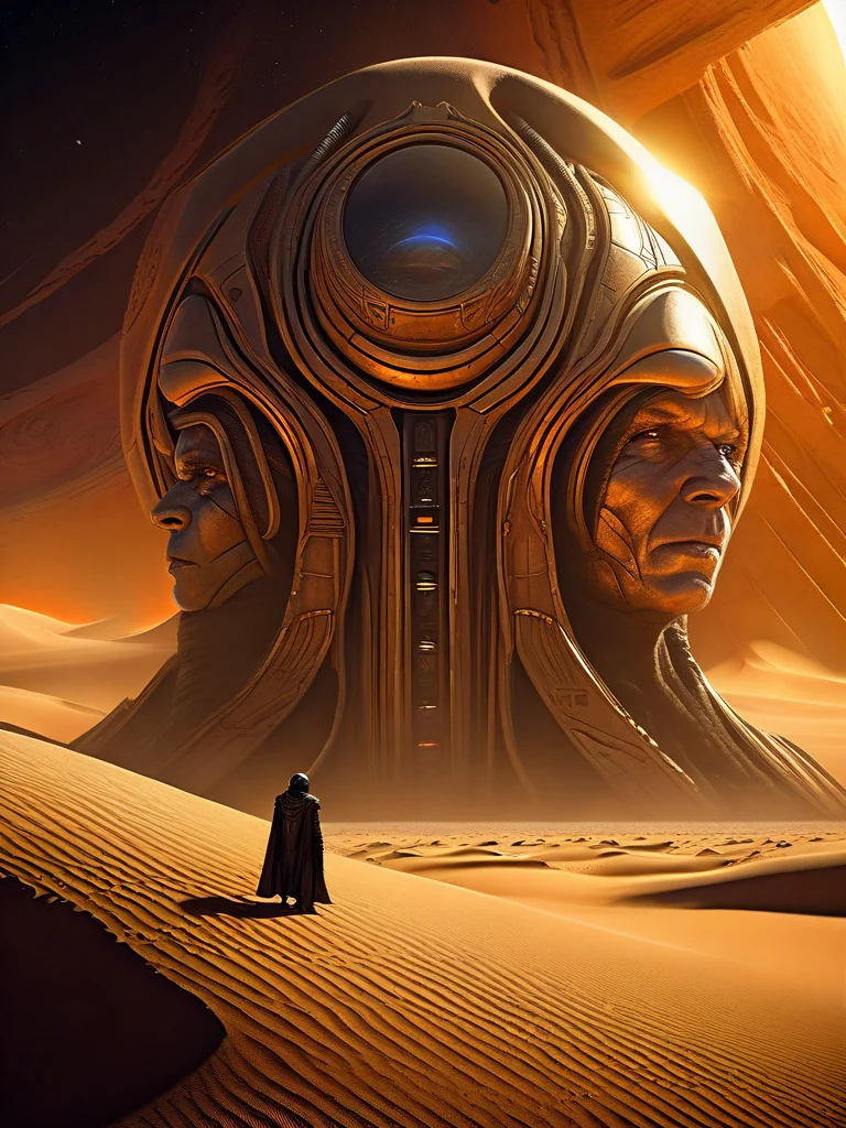 Retro sci-fi loosely inspired by Dune picture 2 of 12