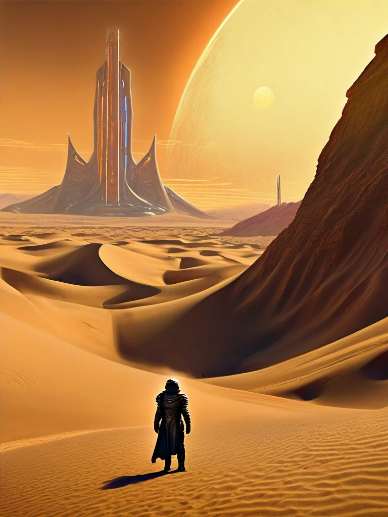 Retro sci-fi loosely inspired by Dune picture 9 of 12