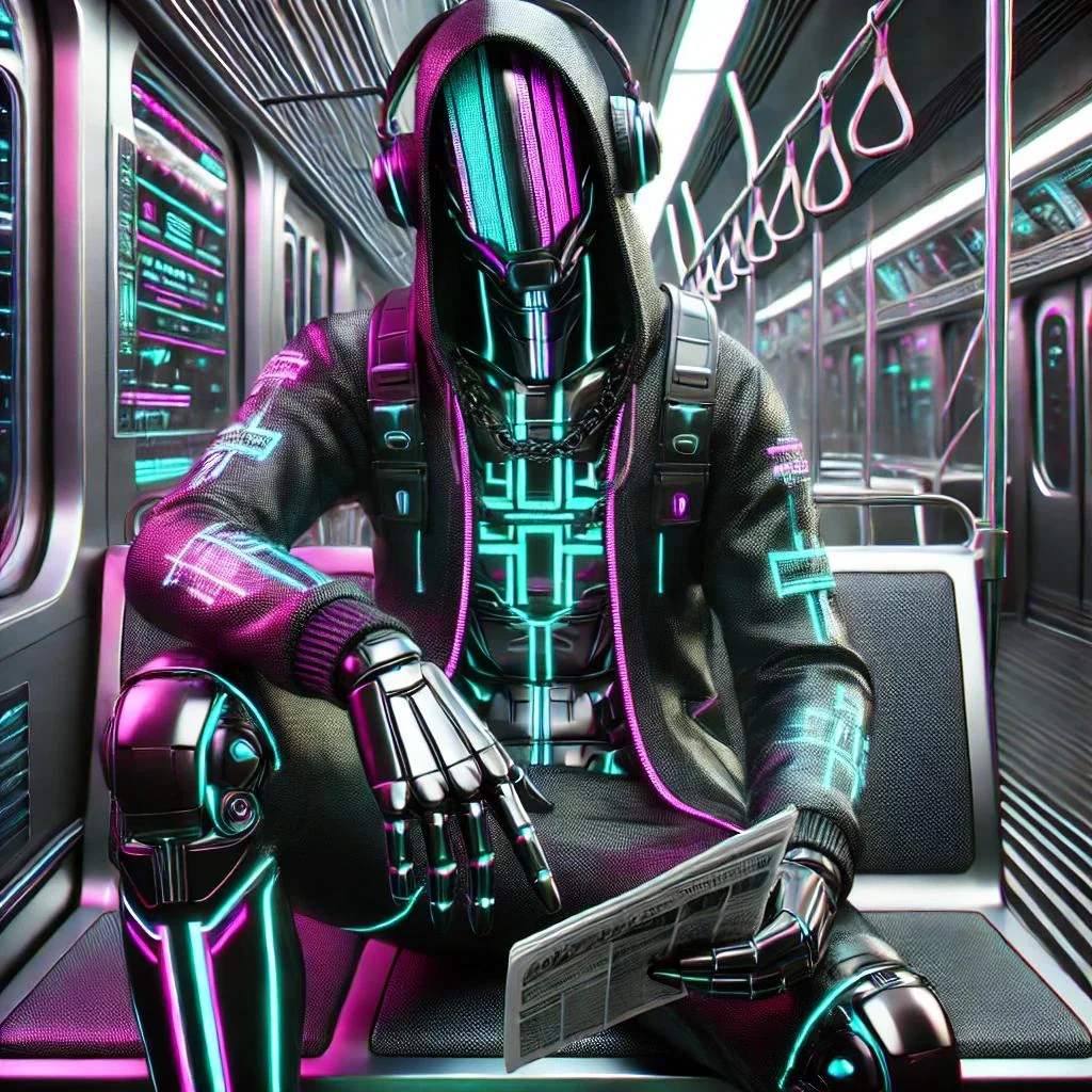 Glitch Ghost rides the Glitchhaven subway picture 1 of 3