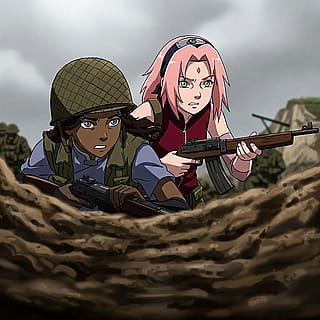 Shonen Jump but it's Normandy, 1945'