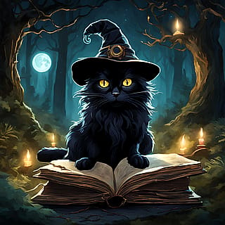 Ever wonder what a cat wizard looks like? I got you! 😺🔮'