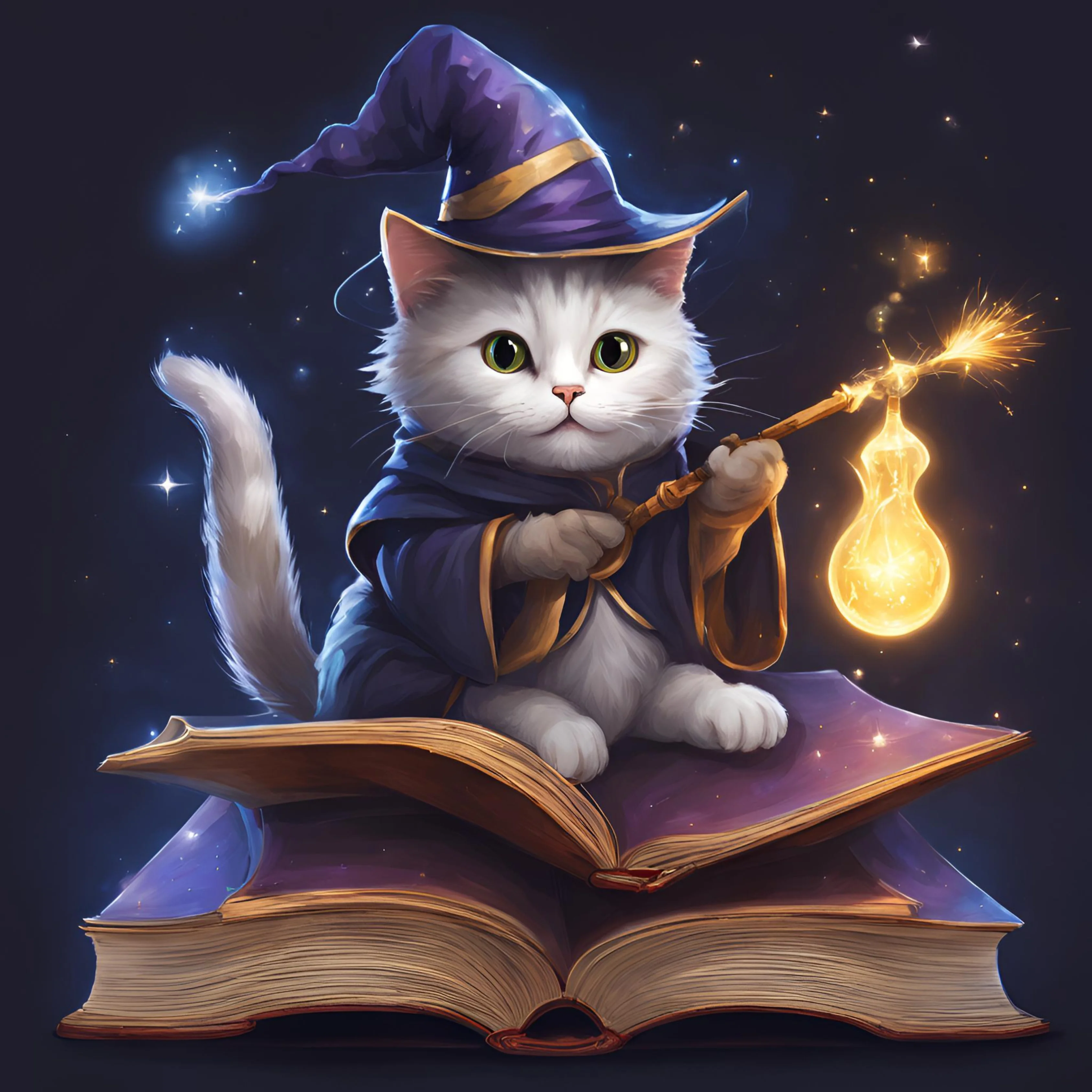 Ever wonder what a cat wizard looks like? I got you! 😺🔮 picture 4 of 5