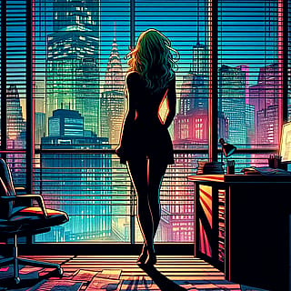 Neon City - Comic Style'