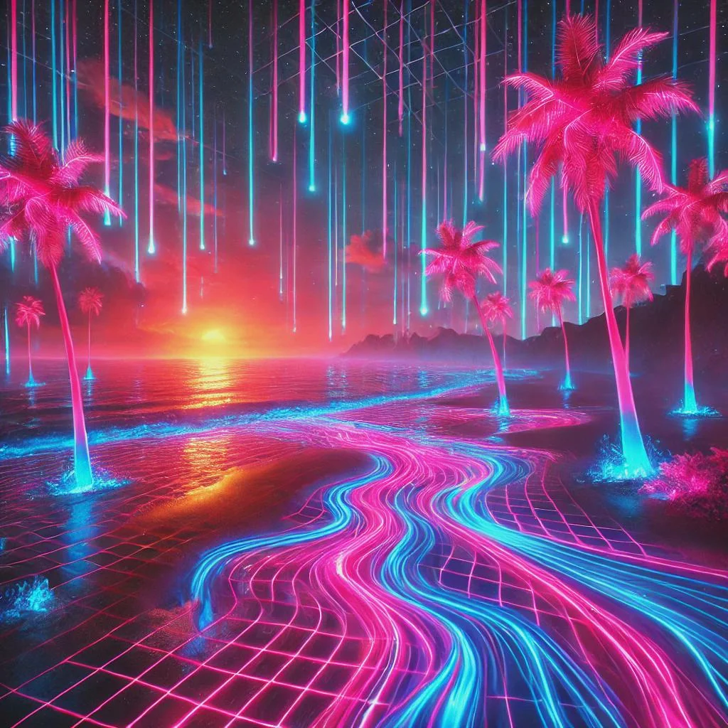 Neon Oasis: Cyberpunk Dreamscape picture 1 of 1