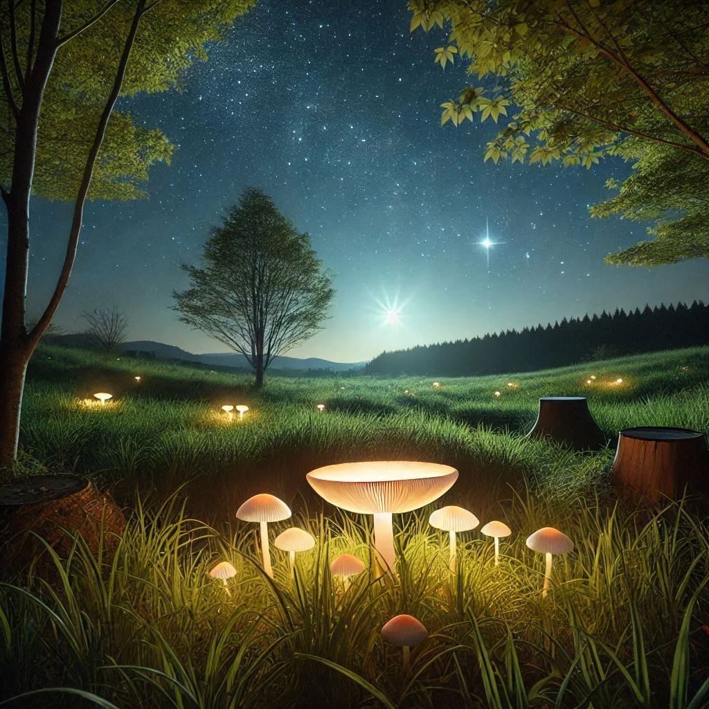 Bioluminescent mushrooms🍄✨️ picture 3 of 4