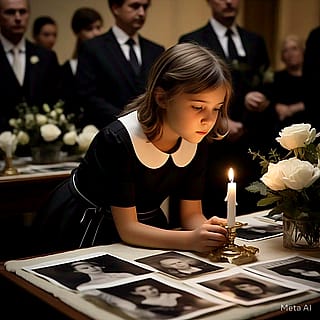 Kid at The funeral'