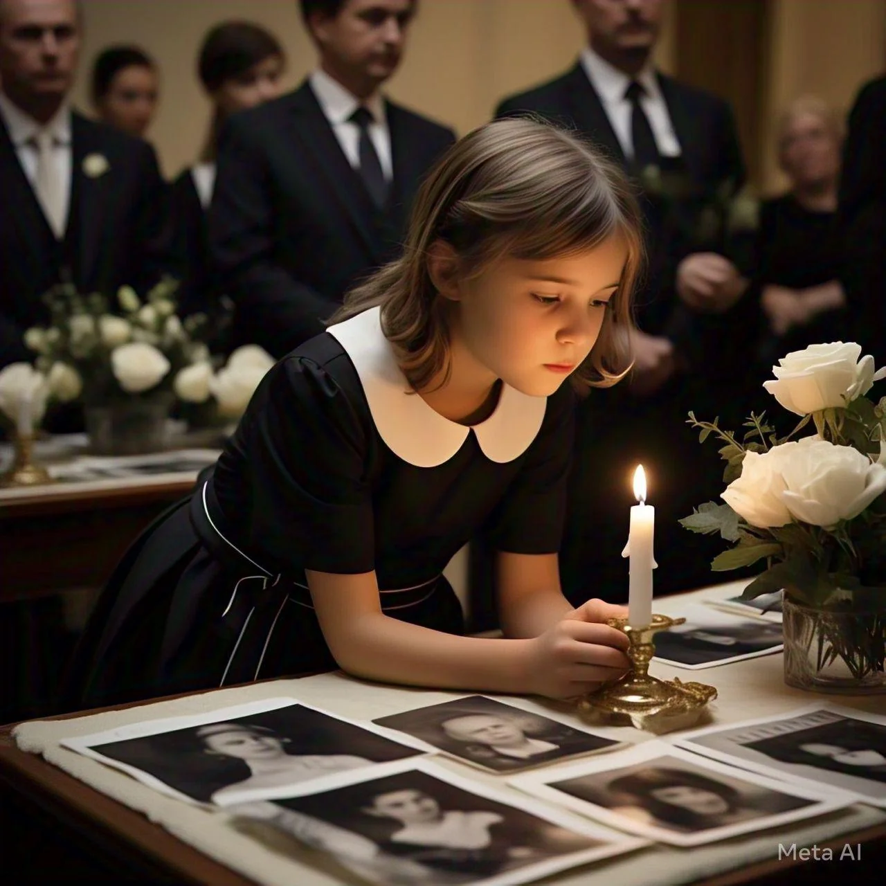 Kid at The funeral picture 1 of 1