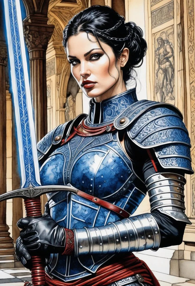 Arieta, Swordmaiden of the Azure Guard, Keeper of the Sacred Flame picture 1 of 1