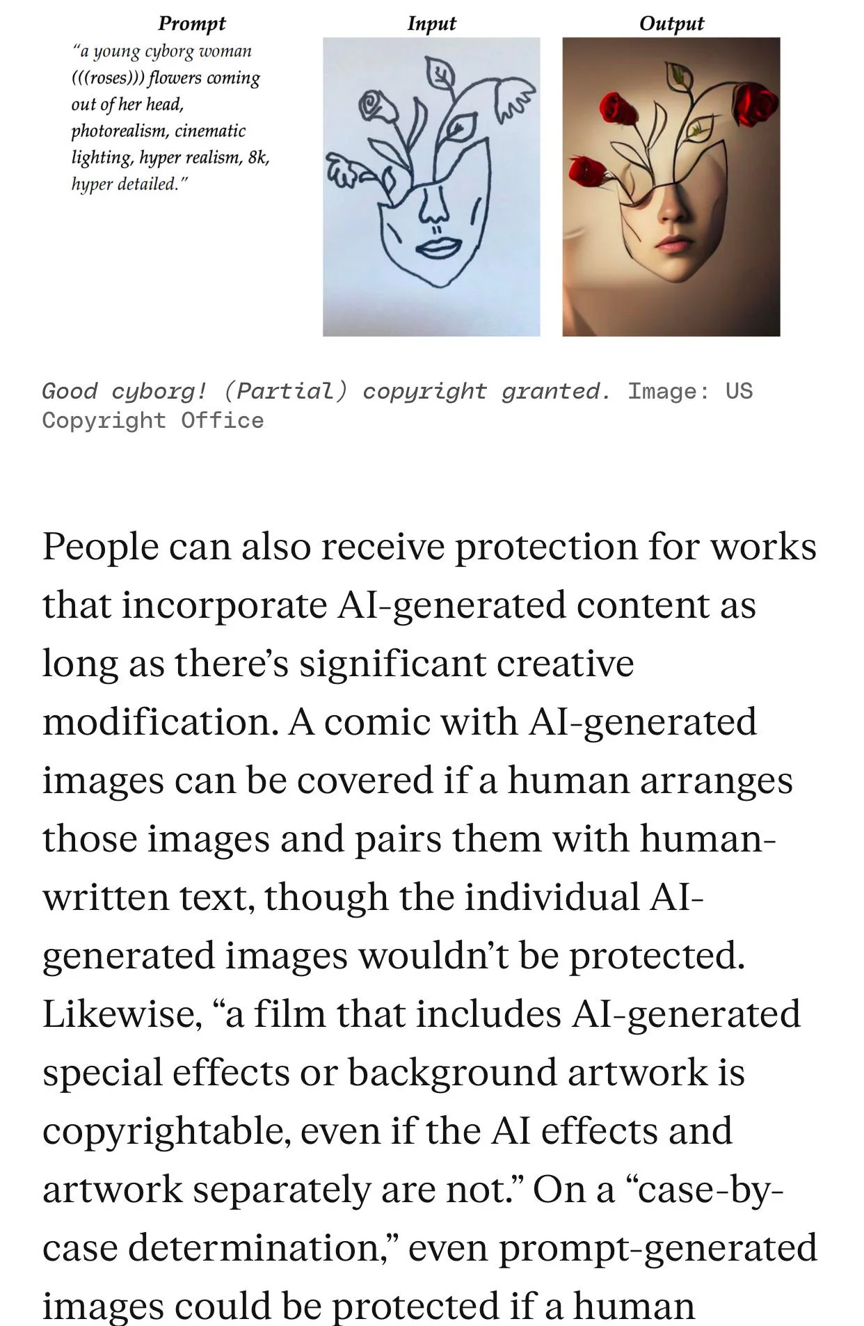 Some AI artwork can be copyrighted now in the US! picture 1 of 1