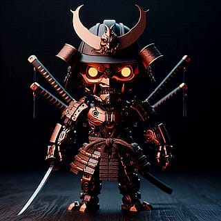 Little robot samurai coming for you'