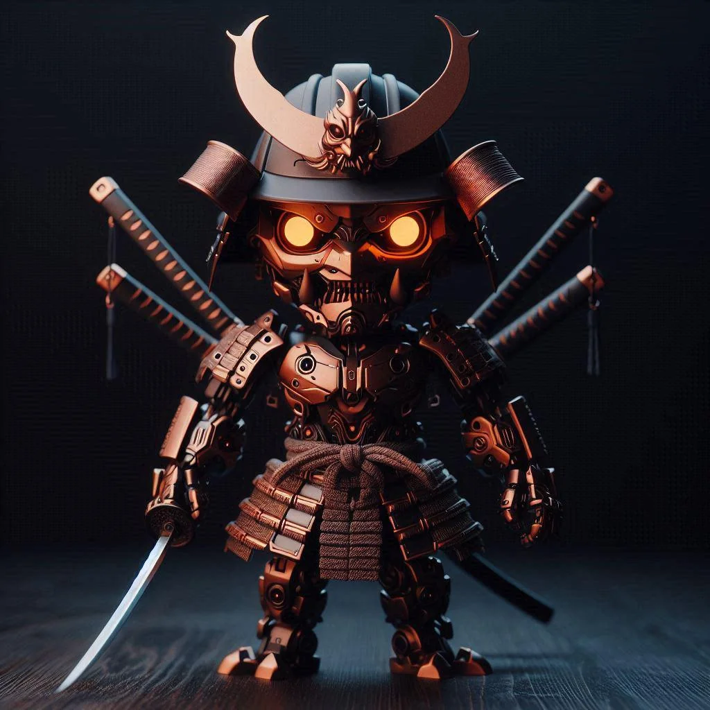 Little robot samurai coming for you picture 1 of 1