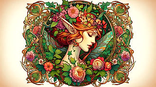 Art Nouveau Elves'