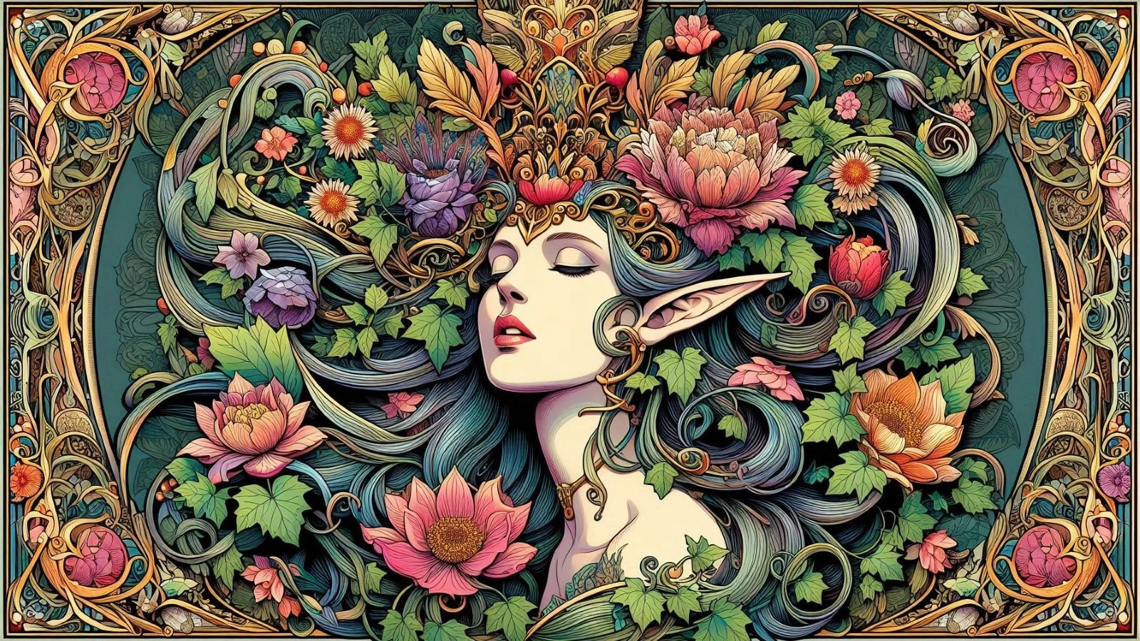 Art Nouveau Elves picture 3 of 6