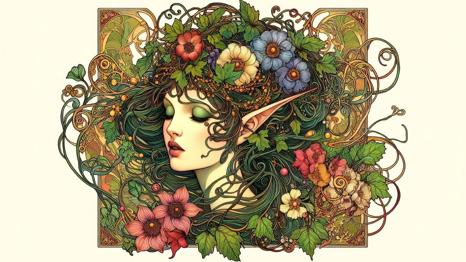 Art Nouveau Elves picture 4 of 6