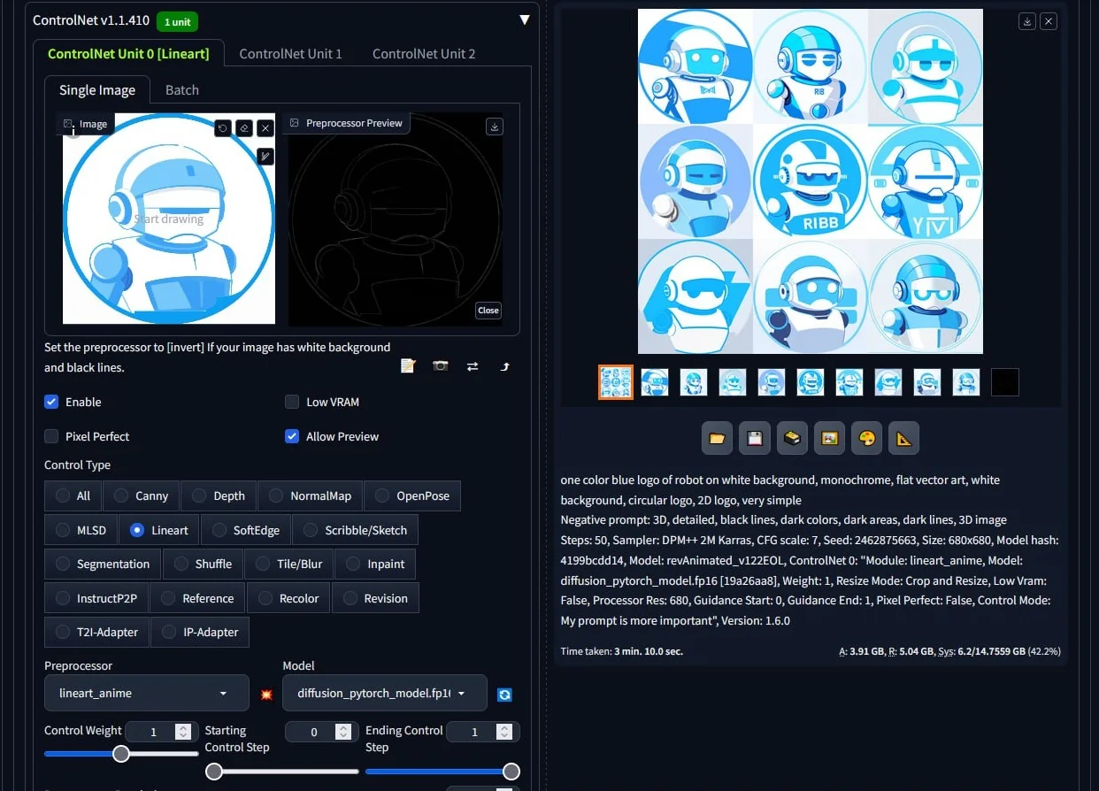 How to Generate Monochrome Bot Logos Using AI? picture 2 of 5