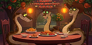 Happy Year of the Snake from Sir Hiss, Kaa, and Rattlesnake Jake created by GoogleFX'