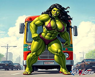 She-Hulk: Muscles, Mayhem, and Public Transport'