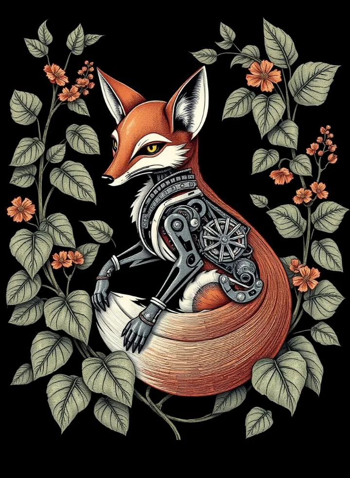 Steampunk fox [created with Imagine] picture 1 of 1