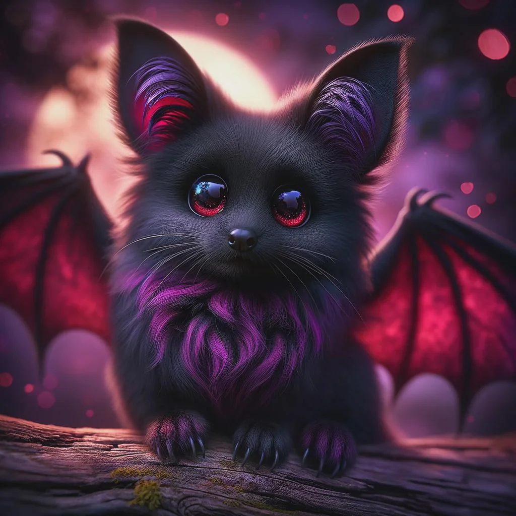 "The cutest little night creature you've ever seen! 🦇✨" picture 1 of 1