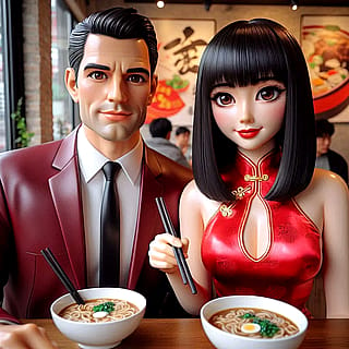 Havin' ramen together'