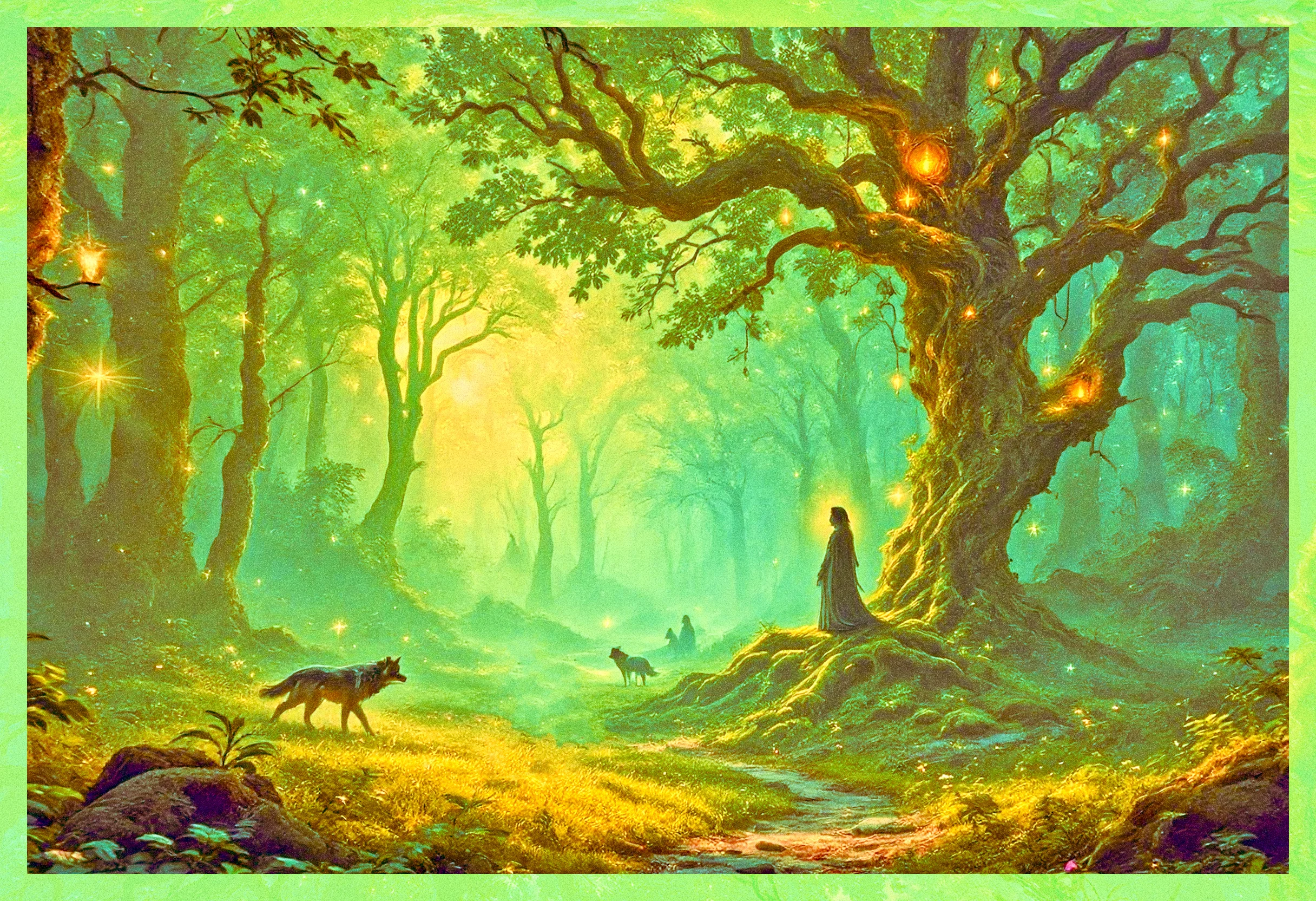 Fantasy Collection / Tales Of The Awakened Wildwood / Wolf Pack 🌲✨ picture 2 of 10