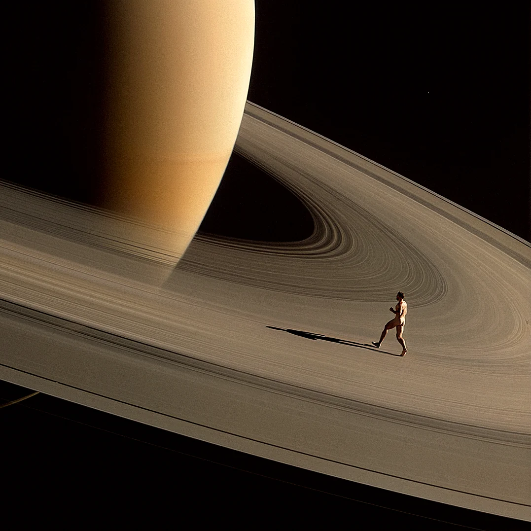 Return to Saturn. Blender 3D + SD + PS picture 1 of 1