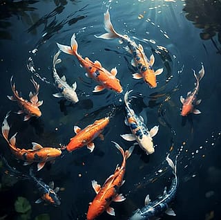 Koi fish'