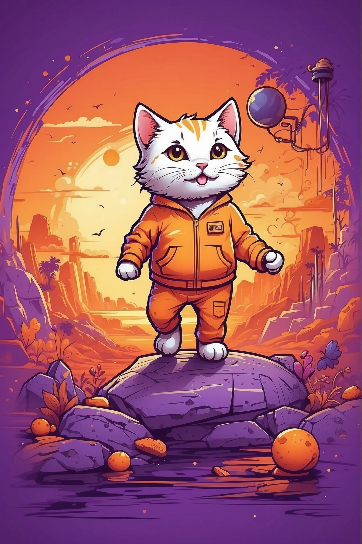 Astronaut cat for iPhone wallpapers picture 2 of 4