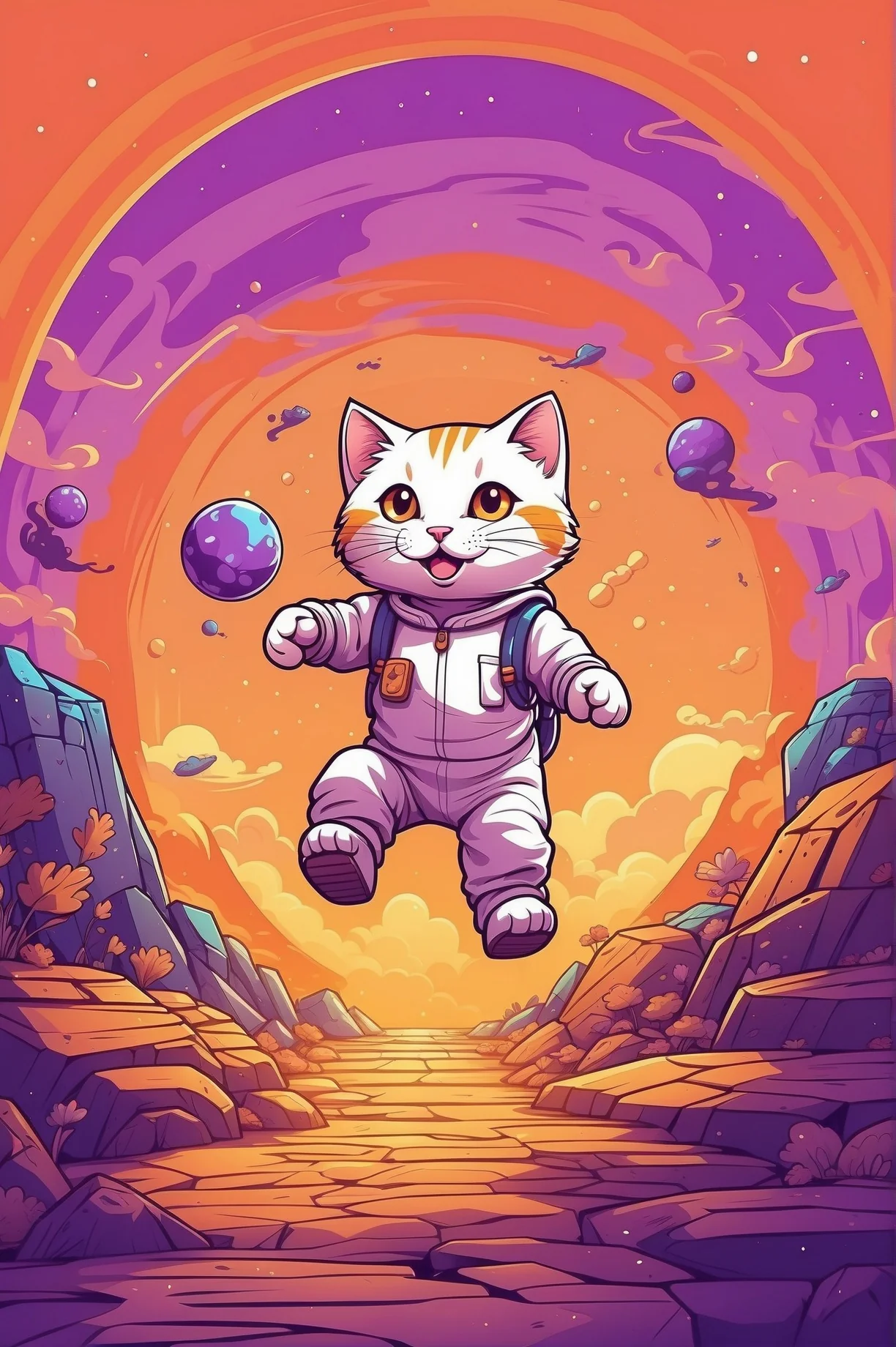 Astronaut cat for iPhone wallpapers picture 3 of 4