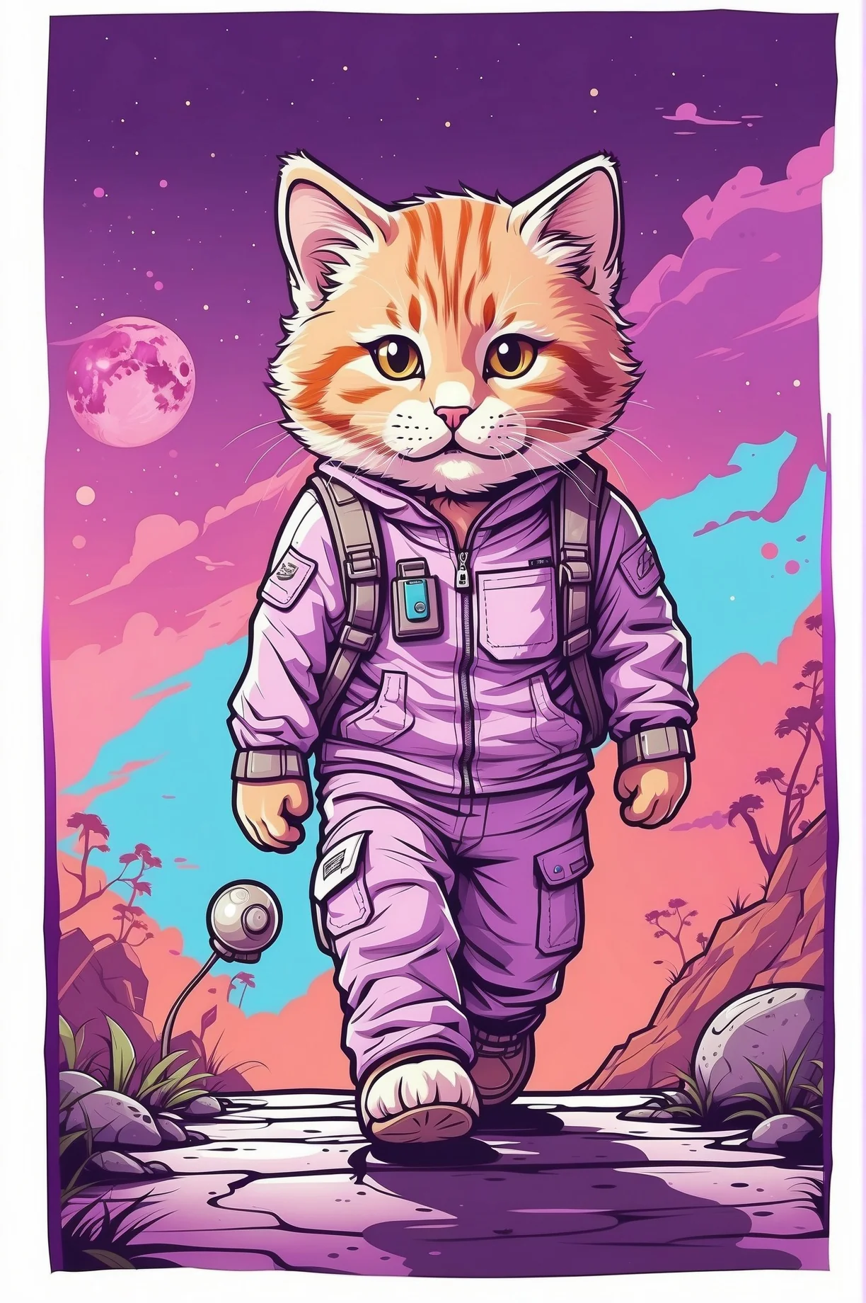 Astronaut cat for iPhone wallpapers picture 4 of 4