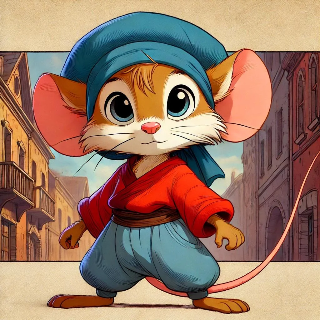 AN AMERICAN TAIL #AnAmericanTail #FievelMousekewitz #80sMovie #NewYorkCity #FictionalMouse #DonBluth #Universal Studios #AIArt #DALLE3 picture 1 of 1