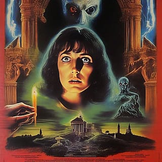 1980s Italian horror movie artworks'