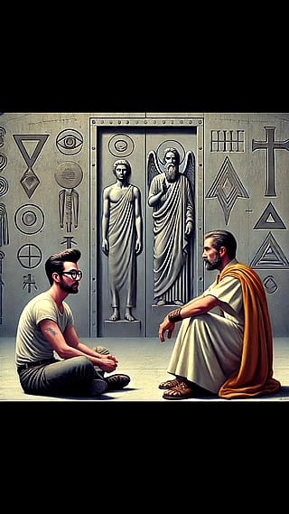 Saint Peter and I have a discussion about my life before I enter the Throne Room for the final Judgement.'