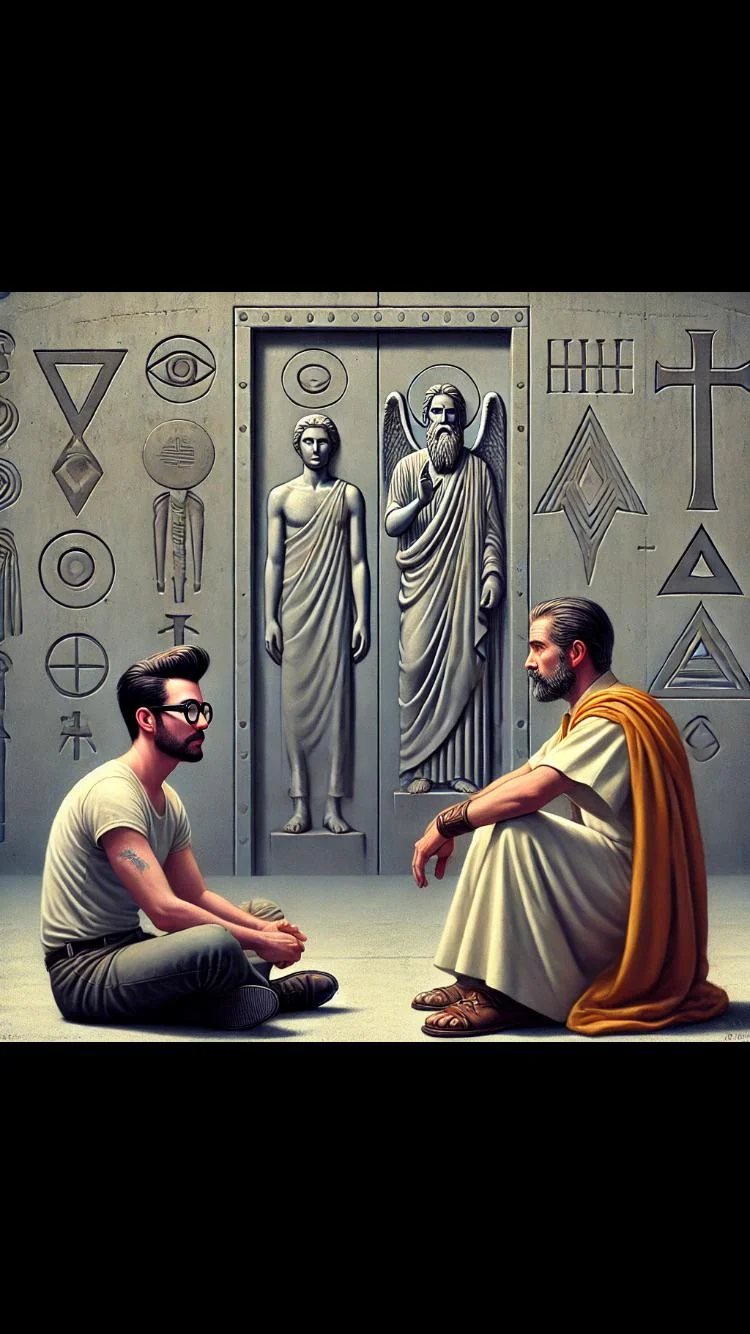 Saint Peter and I have a discussion about my life before I enter the Throne Room for the final Judgement. picture 1 of 1