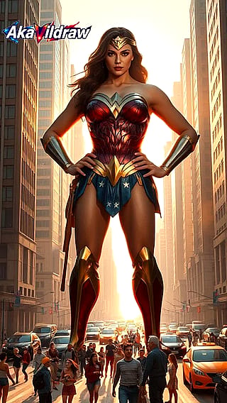 Giant Wonder-Woman Goddess'