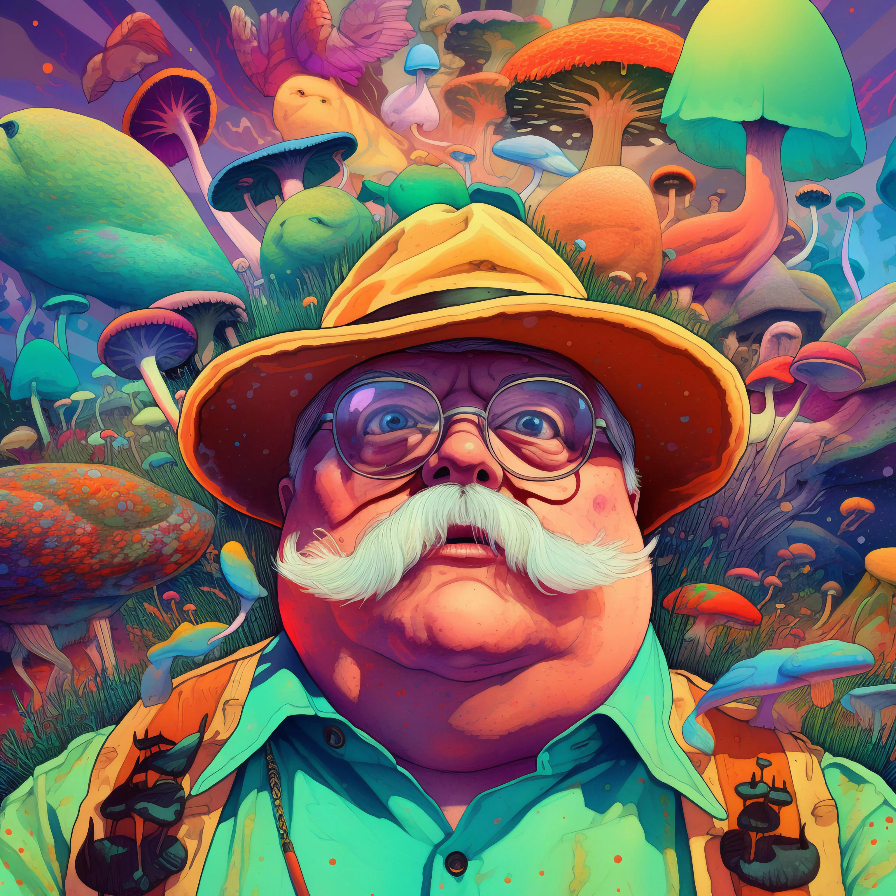 Wilford Brimley eats a magic mushroom picture 7 of 20