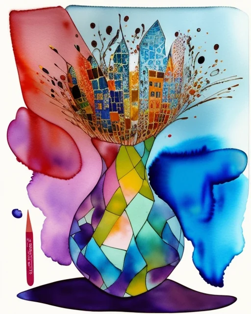 City in a vase... made with starryai picture 1 of 2